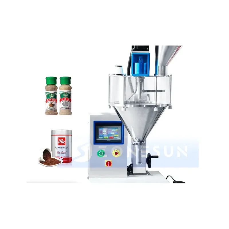 Dual-Head Powder Filling Machine with Screw Feeder