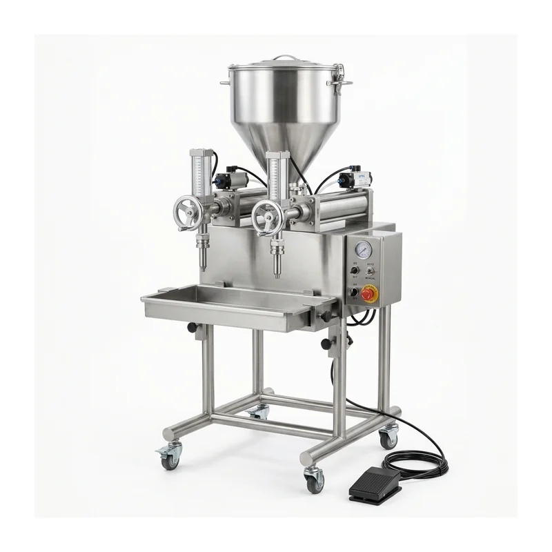 Double-Head Semi-Automatic Piston Filling Machine