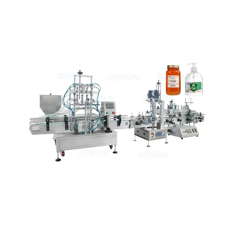 Vacuum Cosmetic Cream Filling Machine (4-Head)